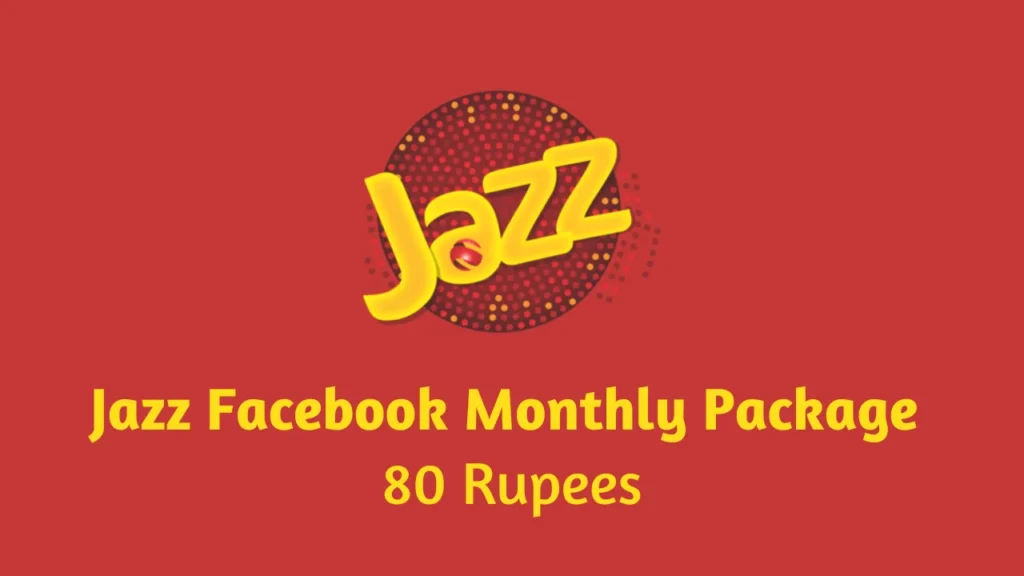 jazz facebook package monthly rs 60 rupees