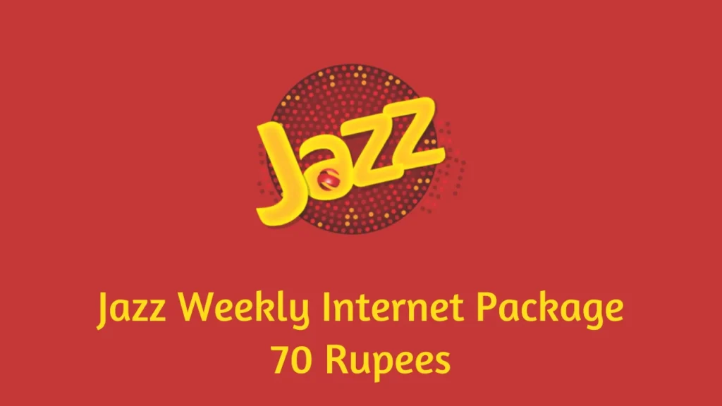 jazz internet package rs 70 rupees code