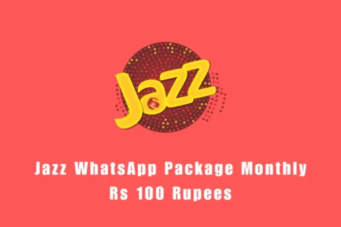 Jazz WhatsApp Package Monthly Rs 100 Rupees