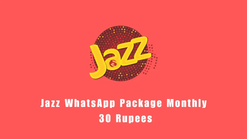 Jazz WhatsApp Package Monthly in 30 Rupees